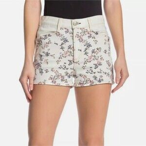 Rag & Bone Ellie Floral Print High-Rise Shorts with Western Back Yoke
